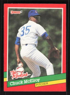 1991 Donruss The Rookies #49 Chuck McElroy Chicago Cubs - Image 1 of 2
