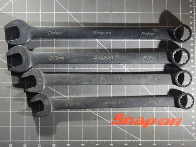 Snap On 4Pc Industrial Flank Drive Wrench Set 20MM 21 23 24MM GOEXM240B - Image 1 of 4
