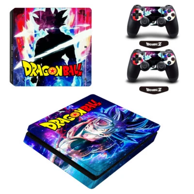 Skin Sticker for PS4 Slim Console Controller Full Vinyl Cover Dragon Ball #3 - Image 1 of 2