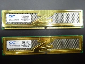 OCZ Gold Edition XTC 1GB (2x 512MB) DDR2 OCZ2G8001GK PC2-6400 5-5-5-12 #R647 - Bild 1 von 2