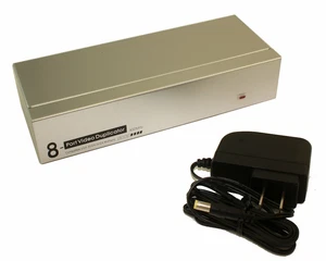 8-Way VGA Amplified Splitter 400 MHz to 2048x1536 - Picture 1 of 2