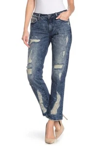 Rock Revival Sz. 29/8 Remix by Rock Revival Slouchy Straight Jeans Distressed NW - Picture 1 of 6
