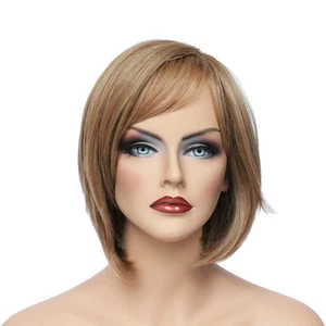 Clásica Gorra Mujer Sintética Recta Corta Girasol Rubia Peluca HengFeng SHL15 - Imagen 1 de 5