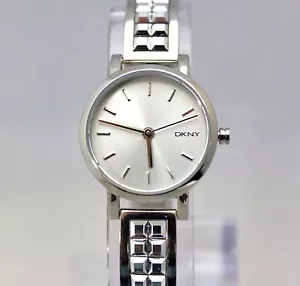 New DKNY NY2277 MINI Bryant Park Silver Studded Band Women Bracelet Watch - Picture 1 of 6