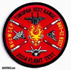 USAF TONOPAH TEST RANGE Nuclear Weapons-B61-12-2024 FLIGHT TEST -NUCWSEP-PATCH - Picture 1 of 3