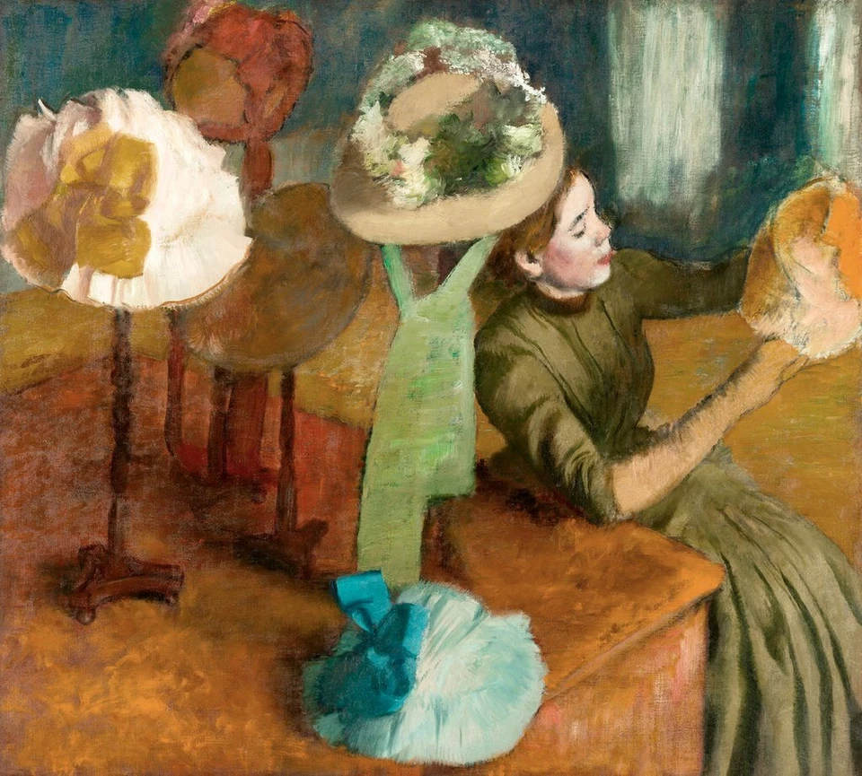 Póster con impresión artística de The Millinery Shop ca 1879 a 1886, Edgar Degas 11" x 14" 3385 Foto 1 de 1