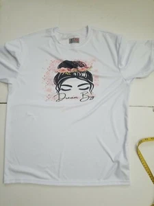 Women's Sublimation Shirt White shirts Polyester bland Size L - Picture 1 of 11
