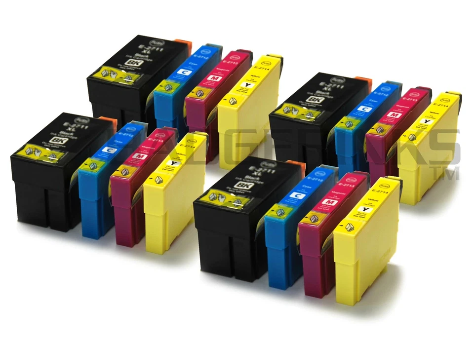 27XL x4 Full Sets Compatible Ink Cartridges to replace T2711 T2712 T2713 T2714 - Image 1 of 1