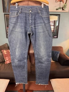Vintage 90's OG Helmut Lang Raw Denim Jeans Sz 33 Rare Sample - Picture 1 of 8