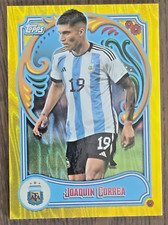 2023 Topps Argentina Fileteado Joaquin Correa Yellow Tango First Team #/150 SP