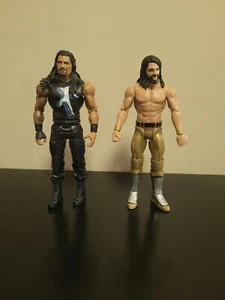 WWE SETH ROLLINS ROMAN REIGNS MATTEL WRESTLEMANIA - ACTION FIGURE LOT - Picture 1 of 6