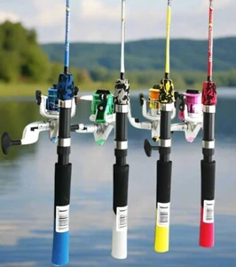 New Kids Fishing Rod & Reel Combo 4Ft kids Combo Various colours Great Gift - Picture 1 of 10