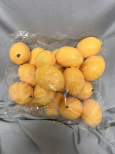 20 Piece Pack of Artificial Lemons for Decor or Crafting - Picture 1 of 2