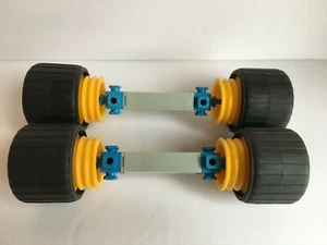 Lote de conectores de montaje de neumáticos de goma ruedas grandes Fisher Price Construx de colección - Imagen 1 de 5