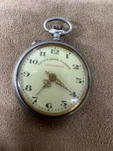 Legitimate Patent Regulator Pocket Watch 43mm - Picture 1 of 3