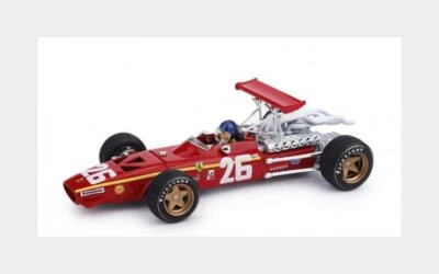1:43 BRUMM Ferrari F1 312 #26 Winner France Gp 1968 Jacky Ickx +Figure R171-CH - Photo 1/2