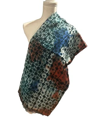 Kampala Chiffon African Fabric 100% Crepe 4.5 yards - Image 1 of 4