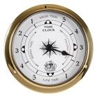 Wall Mounted Thermometer Hygrometer Barometer Watch Tidal Clock Weather Station