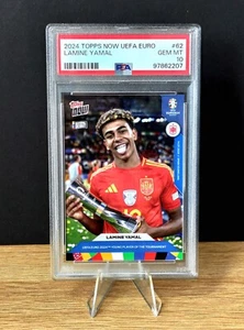 2024 Topps Now Uefa Euro #62 Lamine Yamal Rookie Best Young Player PSA 10 - Picture 1 of 3