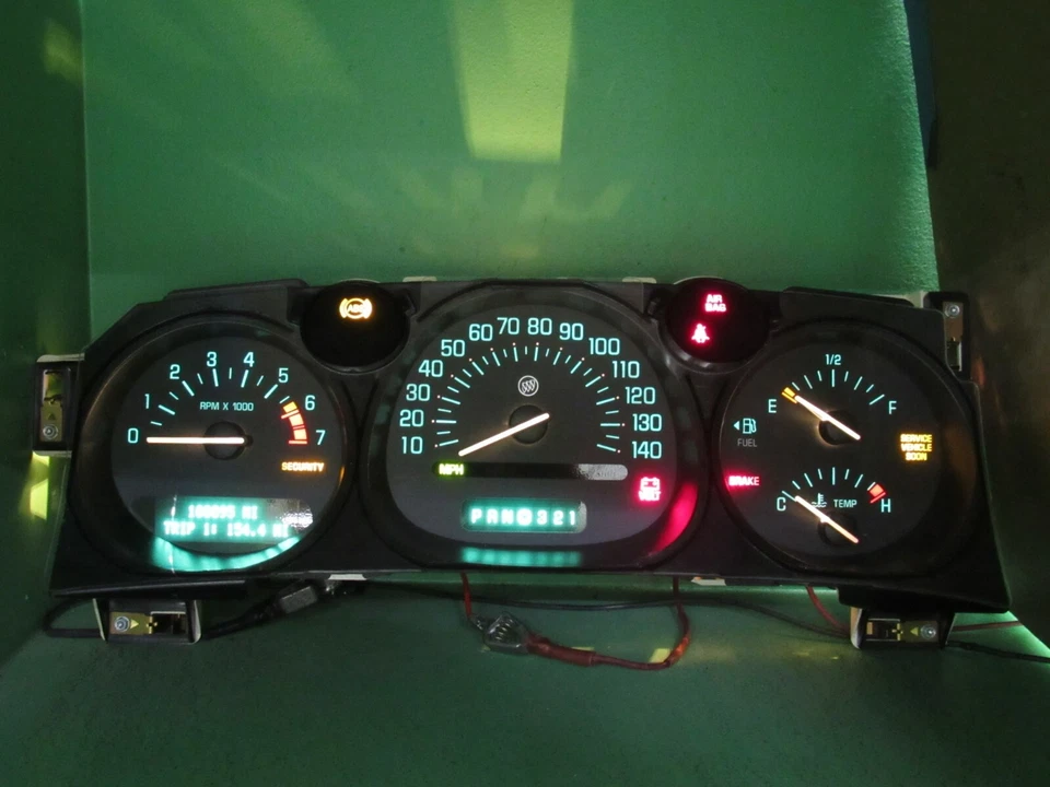 00-01 BUICK LESABRE MEDIDOR DE INSTRUMENTO MEDIDORES DE PAINEL VELOCÍMETRO QUILOMETRAGEM PROG 342 - Imagem 1 de 4