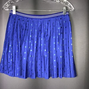 JUSTICE GIRLS BLUE POLKA DOT PLEATED SKIRT SZ 16 _6371 - Picture 1 of 5