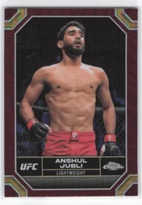 2024 Topps Chrome UFC Anshul Jubli #18 Magenta Refractor - Picture 1 of 2