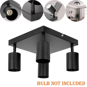 4 Way Ceiling Spotlight Fitting GU10 LED Ceiling Light Adjustable without Bulb - Picture 1 of 12