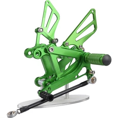 Cambio de freno de estriba trasera CNC verde para Kawasaki Ninja ZX9R 94-97 ZX6R 95-97 Foto 1 de 4