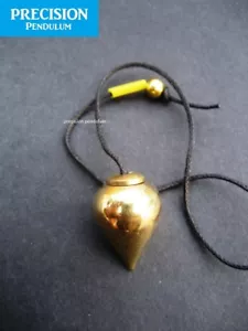 Brass Truthseeker Solid Metal Precision Pendulum with Cord Dowsing Divination - Picture 1 of 5