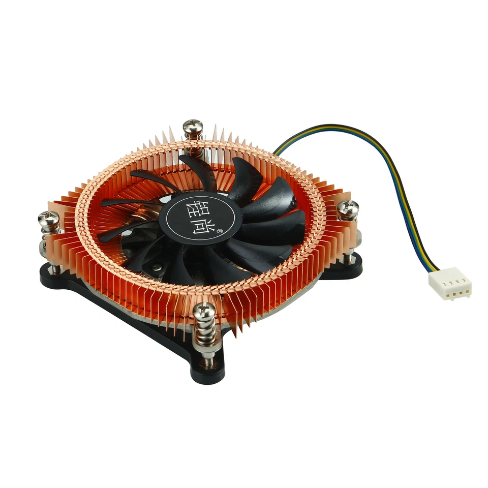 CPU Kühler 130W TDP 90mm PWM Lüfter 2  Kupfer Heatpipes für Intel 115X/1200/1700 - Bild 1 von 4