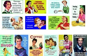 RETRO KÜHLSCHRANKMAGNET CHEEKY LUSTIGES Set #2 - Bild 1 von 14