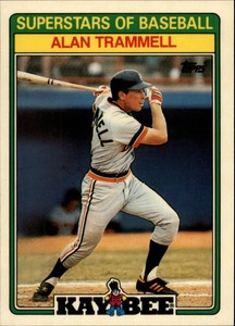 1988 Kay-Bee Baseball Card #31 Alan Trammell