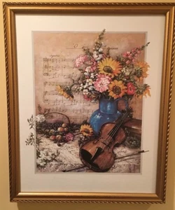 Framed Music Themed Print - Picture 1 of 8