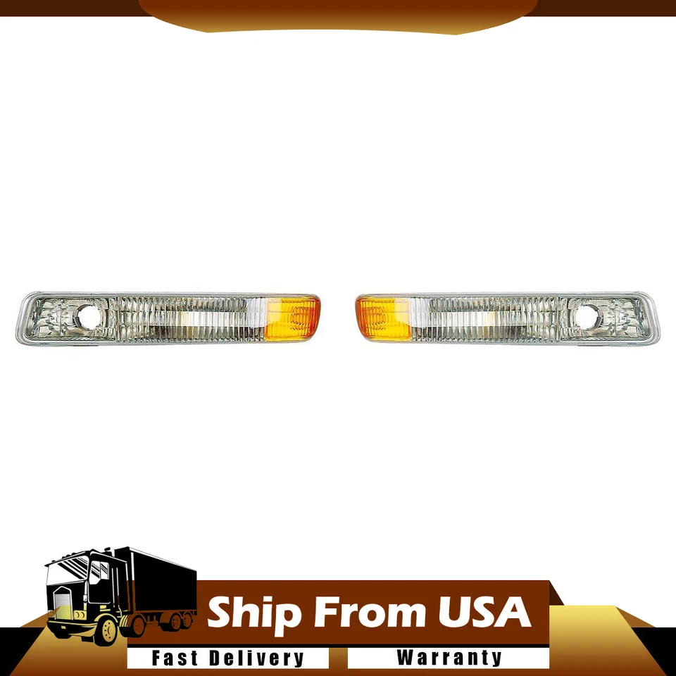 Conjunto de luces de estacionamiento con señal de giro delantera Dorman 2X para 01-04 GMC SIERRA 2500_WT Foto 1 de 4