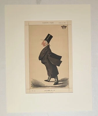 Antigua caricatura mate de tocador Fair: "El hijo de Waterloo", 1872, usada en excelente estado Foto 1 de 2