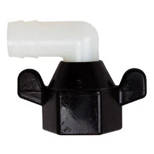 SHURflo 244-3926, adaptador de codo giratorio de tuerca de ala 1/2""-14 NTP hembra x 1/2"" barba - Imagen 1 de 2