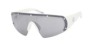 Moncler Cycliste ML0278 21C White Half Rim Shield Sunglasses Frame 146-120 - Picture 1 of 4