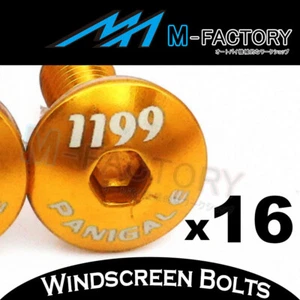 Nuevo kit de pernos de carenado dorado 1199 Panigale para Ducati 1199 S R 2013 - Imagen 1 de 2