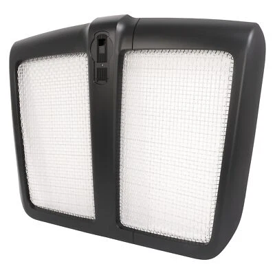 Conjunto de parrilla delantera negra con red de pantalla de insectos para Kenworth T680 2014-2022 Foto 1 de 4