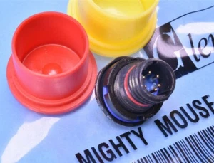 Glenair 6-Pin Mighty Mouse Mil-Spec Connector P/N: 807-120-07ZC6-6PN - Picture 1 of 4