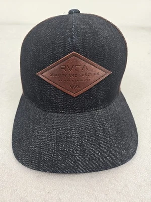 Бейсболка с сеткой RVCA для дальнобойщиков коричневая серая регулируемая повседневная мужская для улицы - Изображение 1 из 4