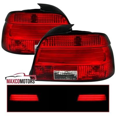 Red/Clear Tail Lights Fits 2001-2003 BMW E39 5-Series 525i 530i 540i LED Lamp Foto 1 de 4