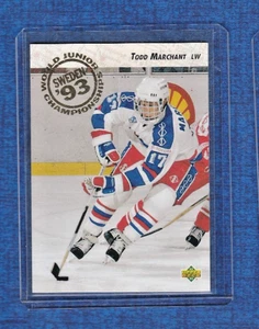 1992-93 Upper Deck Rookie Card # 606 Todd Marchant - Bild 1 von 2