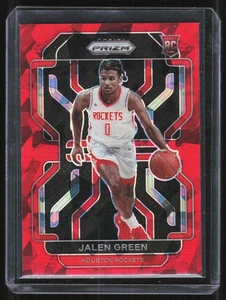 2021-22 Panini Prizm Red Ice Jalen Green Houston Rockets #306 - Picture 1 of 2