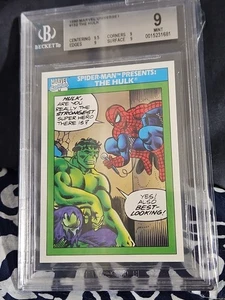 Incredible Hulk Spider-Man 1990 Impel Marvel Universe 1 Super Heroes #152 BGS 9 - Bild 1 von 2