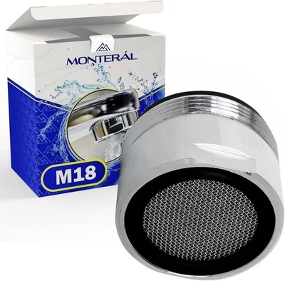 Monteral M18 Perlator, Messing verchromt, Sanitär Perlator - Bild 1 von 4