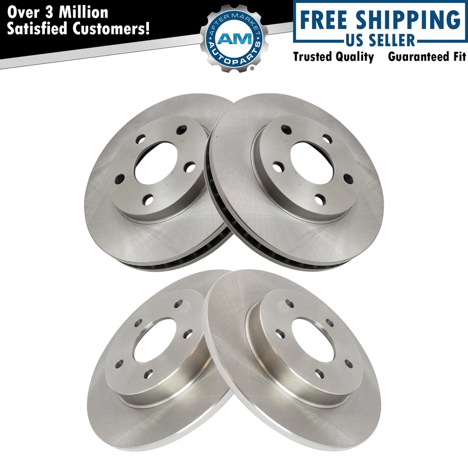 Juego de rotores de freno delanteros y traseros para Buick Cadillac Oldsmobile Foto 1 de 4