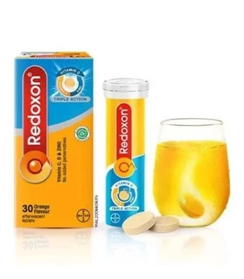 REDOXON Triple Acción Vit C 1000mg & Vit. Tableta Efervescente D&Zinc 2x15`s Foto 1 de 4