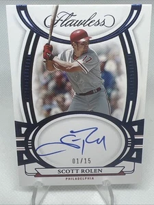 2023 Panini Flawless - Flawless Signatures Scott Rolen #FS-SR 1 /15 (AU) - Picture 1 of 2