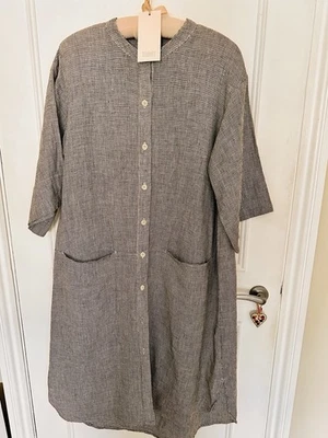 Toast Space check Linen  shirt Dress Size S - Image 1 of 4